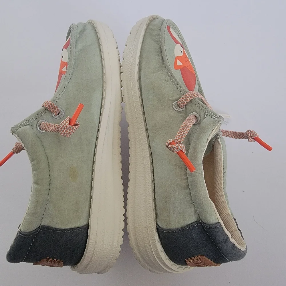 Hey Dude Wally Toddler Critter Slip On Shoes Sage Fox Sz TD10